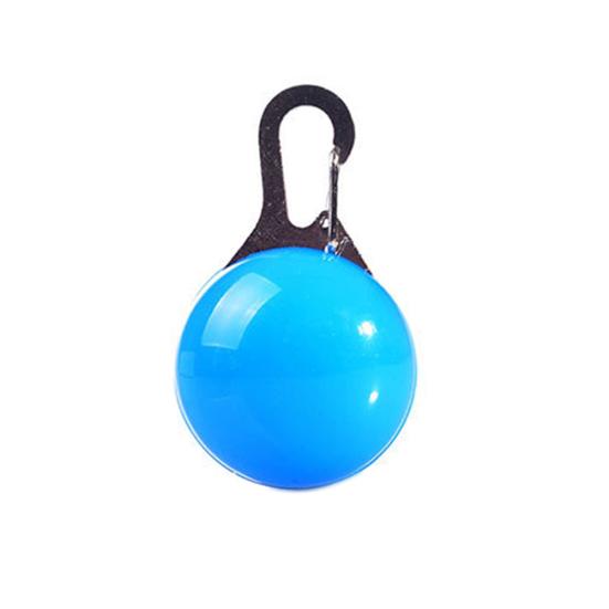 Round LED Luminous Pet Dog Puppy Cat Safety Night Walking Collar Pendant Light