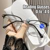 Men Women Business High-definition Eyeglasses Vintage Eyebrow Frame Reading Glasses Anti Blue Light Presbyopia Glasses