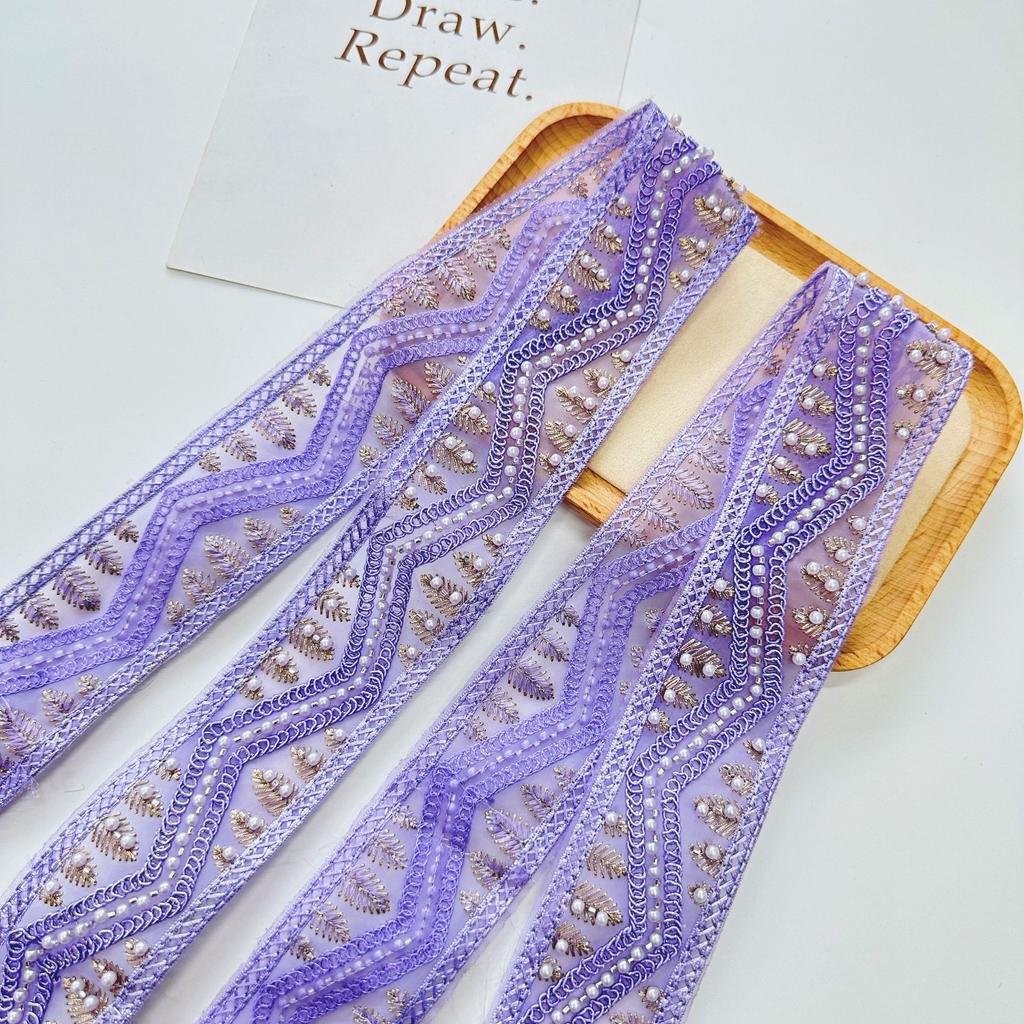 Western Regions Antique Clothing Clothing Hot Ethnic Style Solid Color Embroidered Beads Lace Hand Cuffs Belt Decorative Barcode