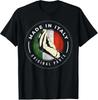 Italian Flag Made In Italy Hand Gesture Italia Tee T-Shirt S-3XL