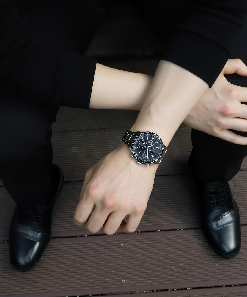 Keuliseuchyanmodeu Men'S Multifunction Metal Watch Cm422Bbs