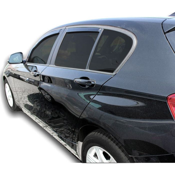 Déflecteurs d'air - BMW 1 Series F20 (2011-2019) - 4 pièces - Teinté noir - Aérodynamique - Montage facile