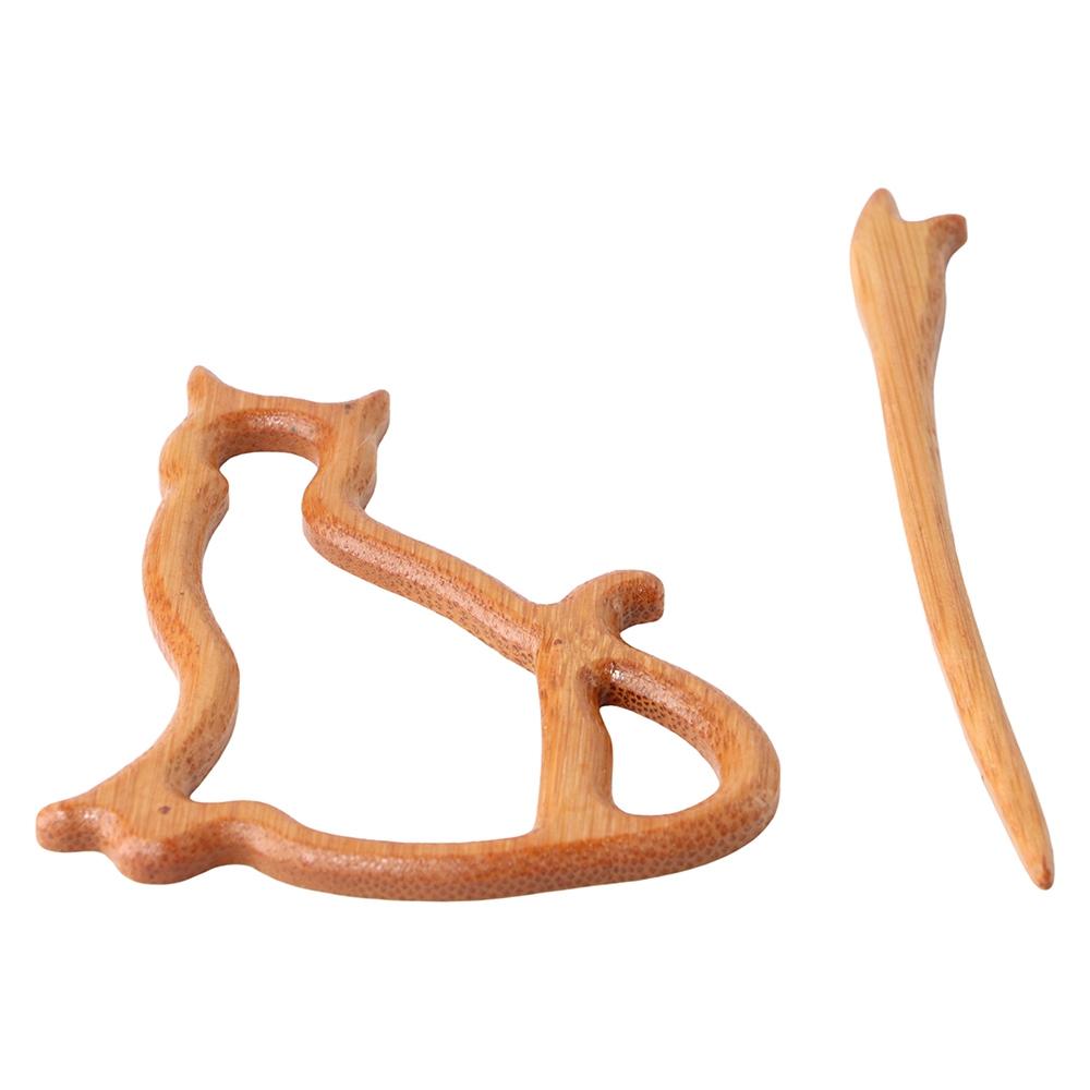 Bear Flower Rabbit Animal Heart Clothing Accessory Fashion Jewelry Women Brooch Wooden Brooch