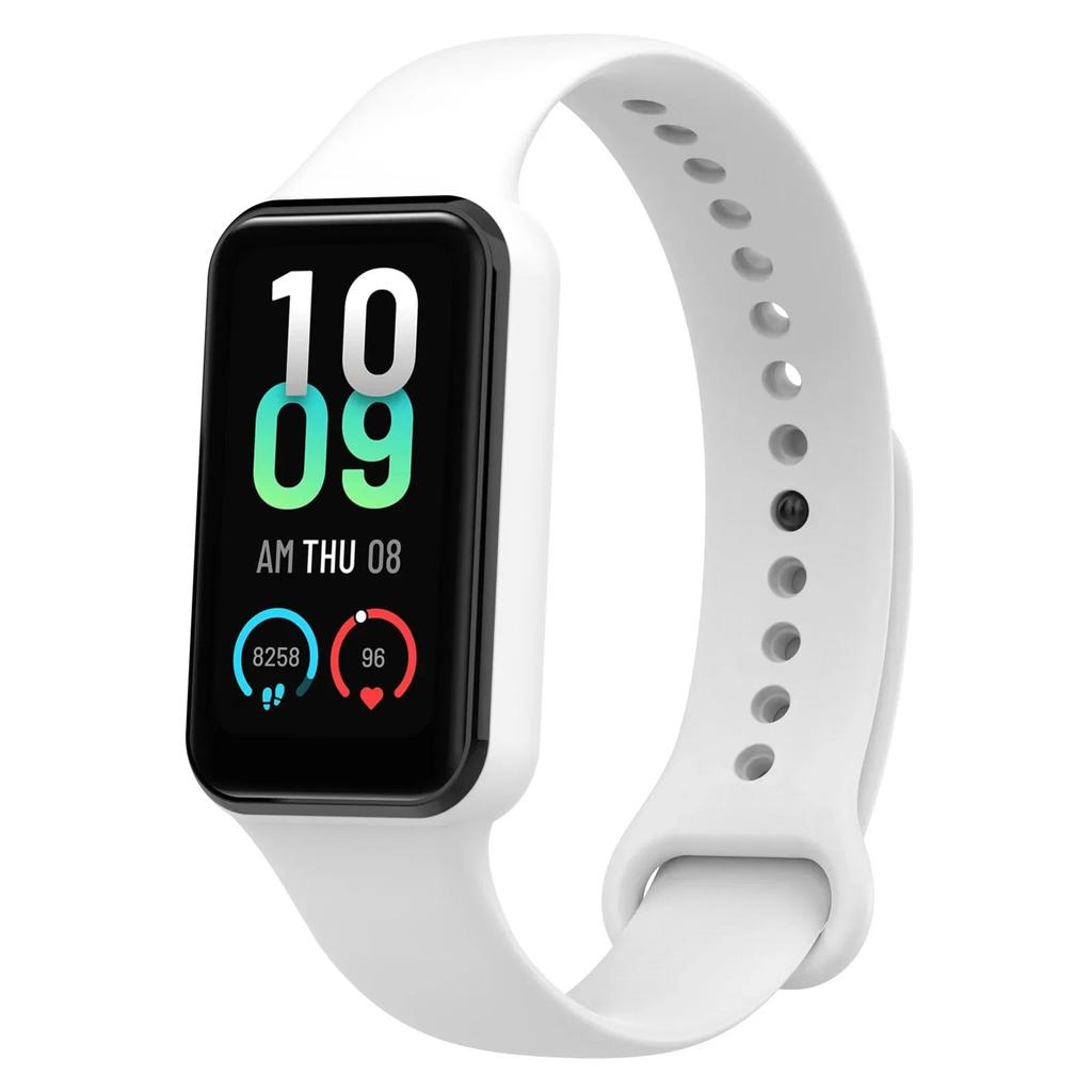 Soft Silicone Sport Strap For Amazfit Band 7 Bracelet Replacement Watchband For Amazfit Band 7 Wrist Strap Smart Watch Correas