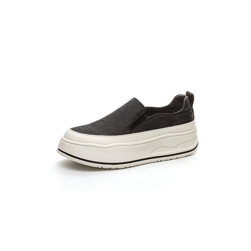 Leather Board Shoes Women's New Spring and Summer Single Shoes Women's One-pedal Versatile Little White Shoes Women