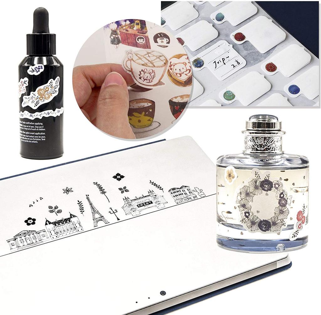 Decorative Sticker Pack for 72 12 Assorted Washi Decorative Adhesive Graffiti Patches Adults 1500+ Designs, Sheets, Themes, Stickers, Stickers,