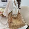 Yogodlns Borsa in Paglia Intrecciata Versatile da Appendere Estiva alla Moda con Lavorazione a Intreccio Vuota Borsa da Spiaggia in Erba Intrecciata a Mano Borsa a Spalla Singola da Donna