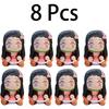 20 centimetri Giappone Demone Slayer Bambole di Peluche Bella Anime Kimetsu No Yaiba Kamado Tanjirou Nezuko Zenitsu Kyoujurou Giocattoli per Bambini Regali