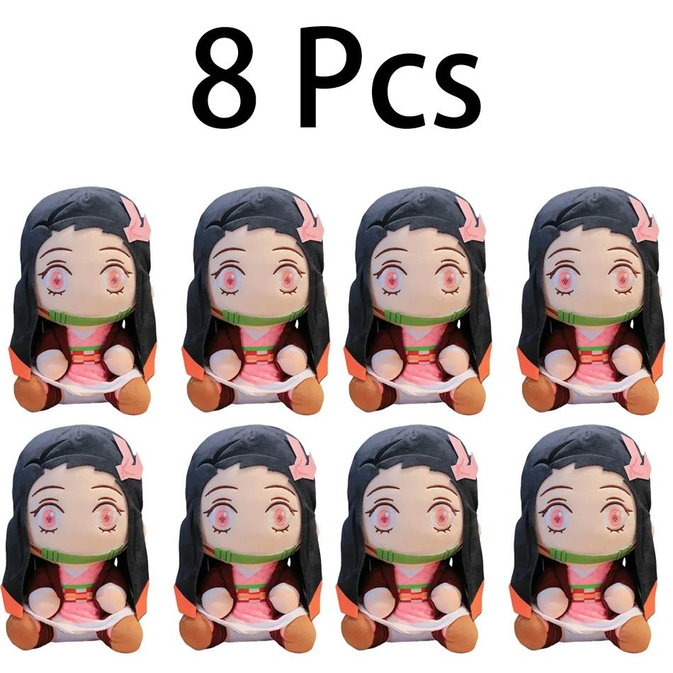20 centimetri Giappone Demone Slayer Bambole di Peluche Bella Anime Kimetsu No Yaiba Kamado Tanjirou Nezuko Zenitsu Kyoujurou Giocattoli per Bambini Regali