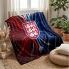 England Football Printed Flannel Blanket Skin Friendly Warm Decorative Throw for Indoor Couch Bed Daily Use