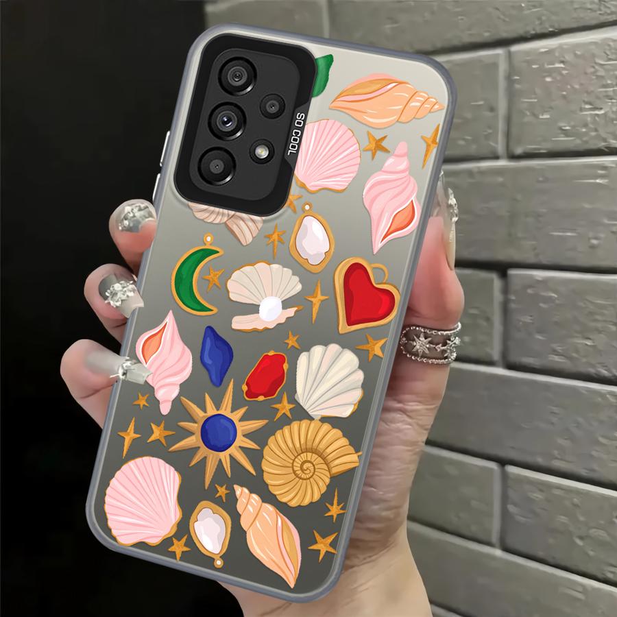 Phone Cover Case for Samsung Galaxy A24 A25 A34 A35 A13 A14 A15 A16 A26 A17 A20s A31 A21s A23 A12 Shell Flower