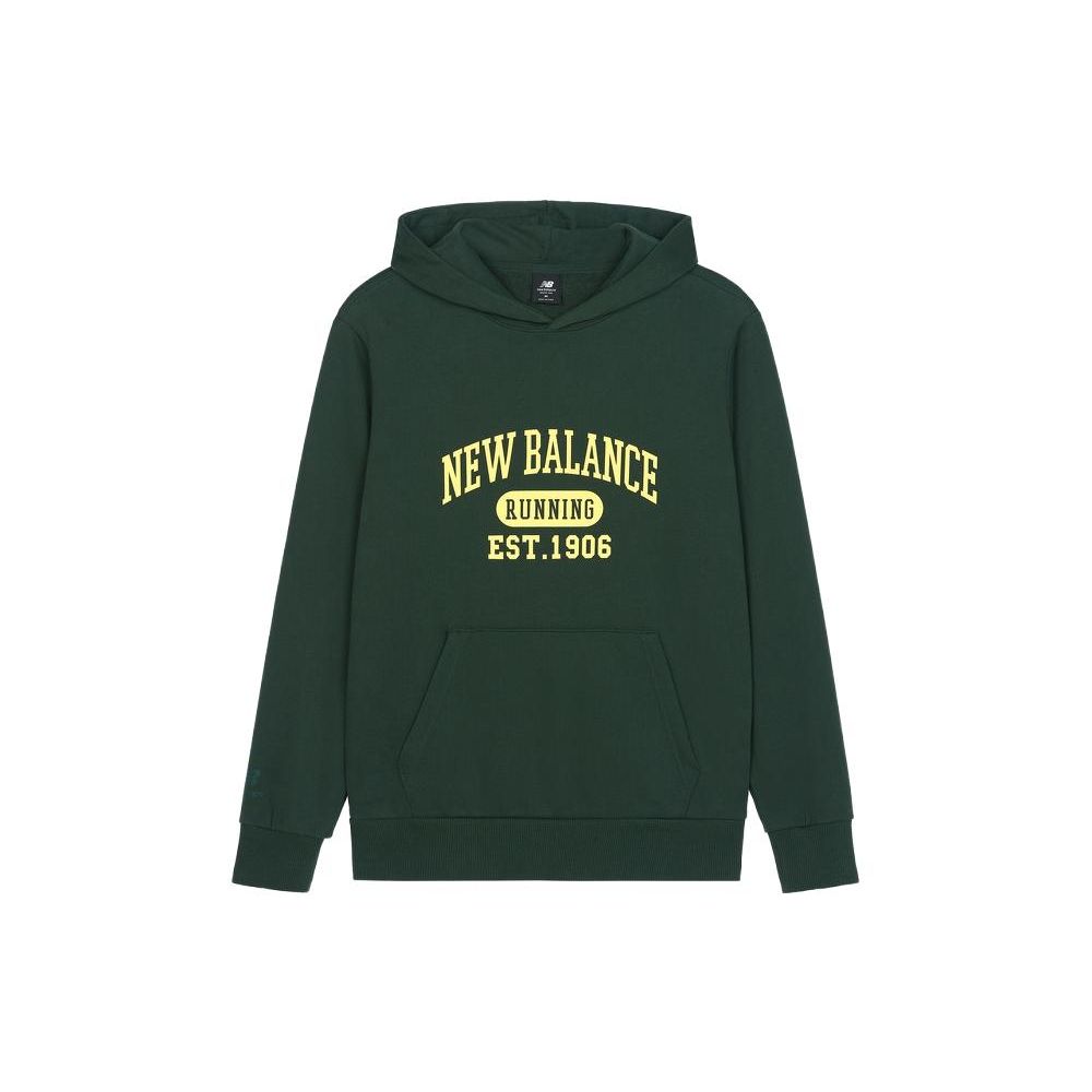 

Повседневная толстовка с капюшоном New Balance с буквенным принтом, топы унисекс, зеленый AMT31313-JUE