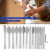15pcs Hex Shank Spade Drill Bit Set Carbon Steel Wood Drill Bit Set  For Wood Drilling