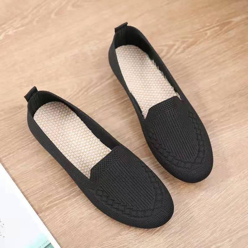 Women's Spring/Summer Lightweight Woven Casual Shoes – Soft Sole, Breathable, for Middle-Aged and Elderly Mothers