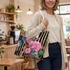 Elegant Floral Pattern Shoulder Tote Bag for Women Casual Daily Use