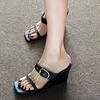 Fashion Wedges Women's Slippers High Heels Fashion Shoes Summer Dress Elegant Woman Sandals 2025 Designer Flip Flops Brand Mujer Zapatos