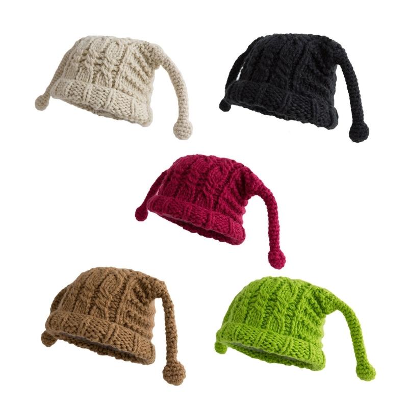 Solid Color Knit Hat Warm Winter Soft Knitted Hat Birthday Present for Unisex