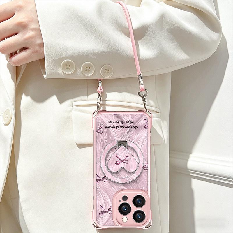 All Models of Bows Are Suitable for Apple 17pro Mobile Phone Case, Honor Vivo, Huawei OPPO Xiaomi Protective Case.