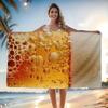 Ultra-realistisches Bier-Strandtuch, Schnell trocknend, Weich für Meeresufer, Sommerstrand, Pool, Reise, Party