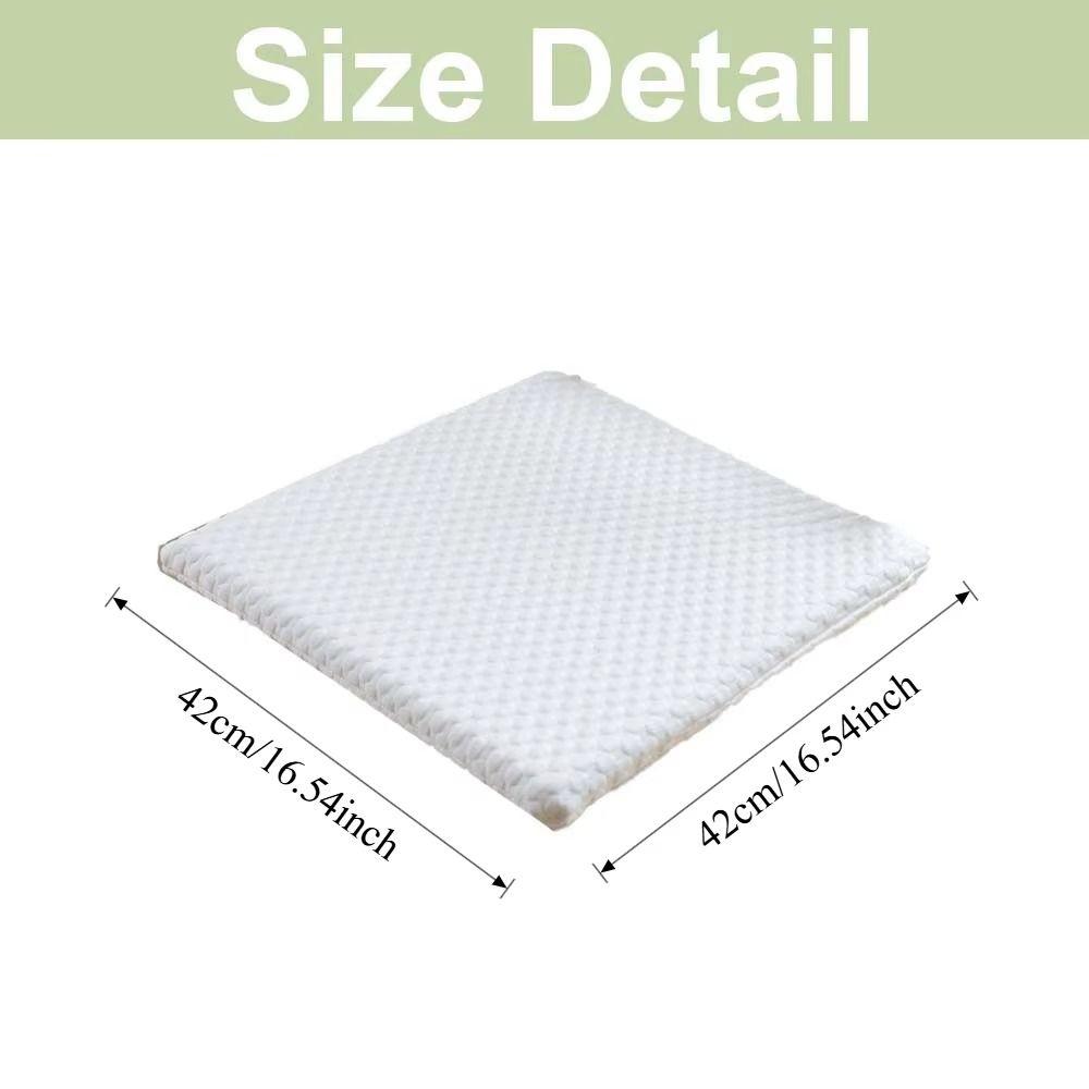 Slow Rebound Ice Bean Cool Chair Cushion 45D Sponge Ergonomic Support Cushion  Student