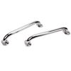 2PCS Alças de Apoio para Barco 12 Polegadas Aço Inoxidável Polido Pesado Alça de Corrimão para Barco com Flange e Parafuso para Iate