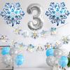 Christmas Snowflake Aluminum Film Balloon Set 32 Inch Digital Flag Children'S Birthday Party Decoration