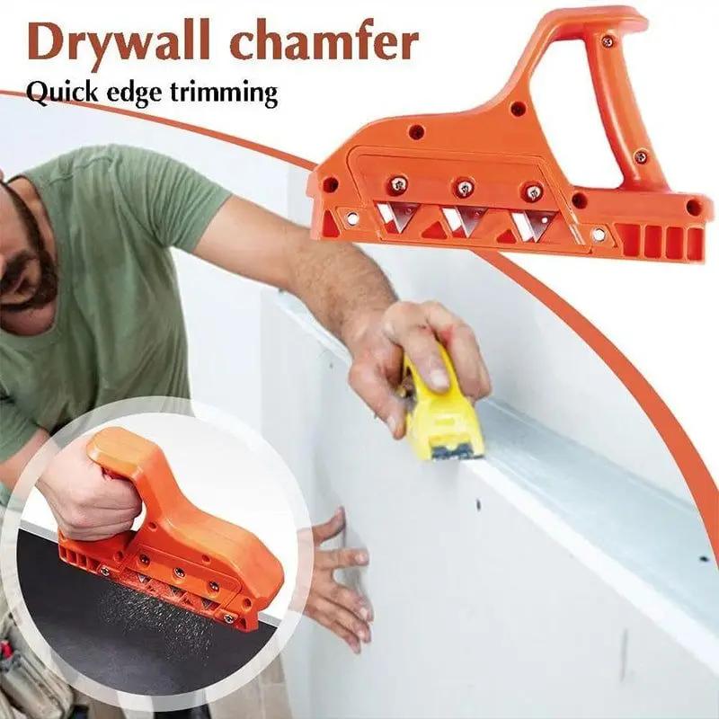 Plasterboard Quick Cutter, Gypsum Board Hand Plane, Drywall Edge Chamfer, Woodworking utting Tool, 45 ° Trimmer Hand Tool