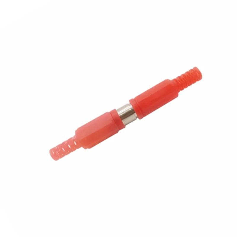 10Pcs/lot Black Red Video Adapter Solder RCA Male Female Plug Audio Connector