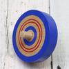 Castle Enterprise Traditional Wooden Toy Color Throwing Top Blue (with String),