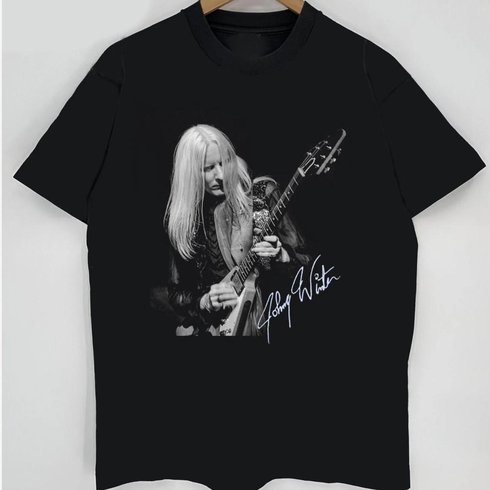 Johnny Winter performance Gift For Fans Unisex All Size T-Shirt Unisex T-Shirt XXL