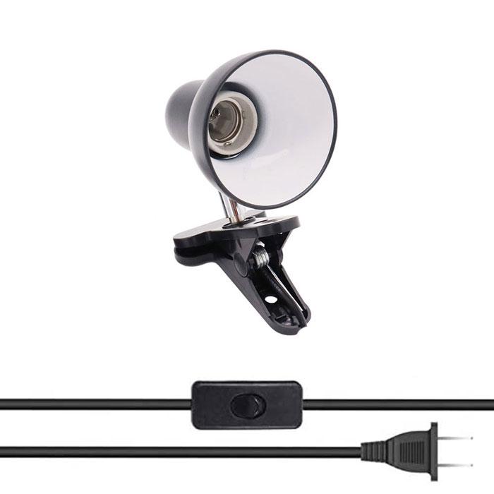 

Черный белый E27 настольная лампа для комнаты в общежитии зажим DIY держатель настольной лампы сменный источник света светодиодная настольная лампа зажим лампа для чтения