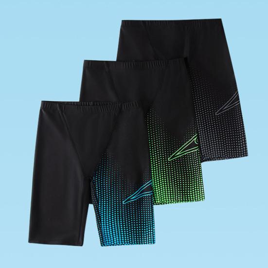 Men Swimming Trunks Beach Shorts High Elastic Breathable Waterproof Quick Dry Bathing Suit Anti-UV