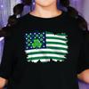 Irish American Shamrock Flag T-Shirt, St Patrick's Day Pride Tee