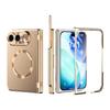 Phone Case for IPhone Duo with Touch Pen Plating Hinge Protection with Front Screen Tempered Film for IPhone 18 Ultra Cover