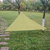 Outdoor Sun Shade Sail with Carabiner UV Blocking Triangle Canopy Permeable Breathable Heavy Duty Deck Backyard Patio Shade Cover
