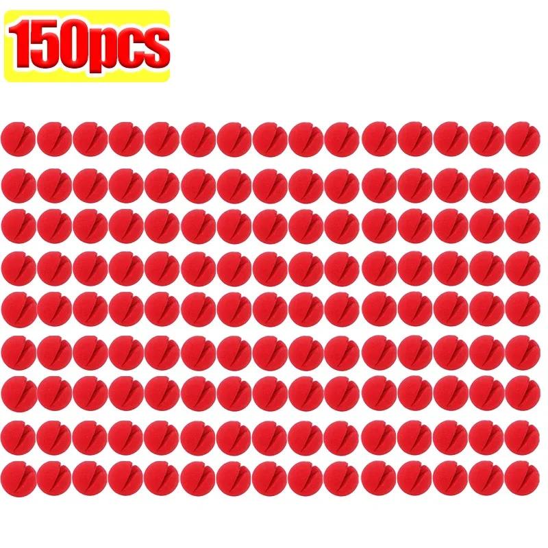 200/1 pièce Nez de Clown Rouge Bricolage Boules Éponge Mousse Accessoires Déguisement Cosplay Performance Cirque Amusante Fête Halloween Fournitures de Décoration