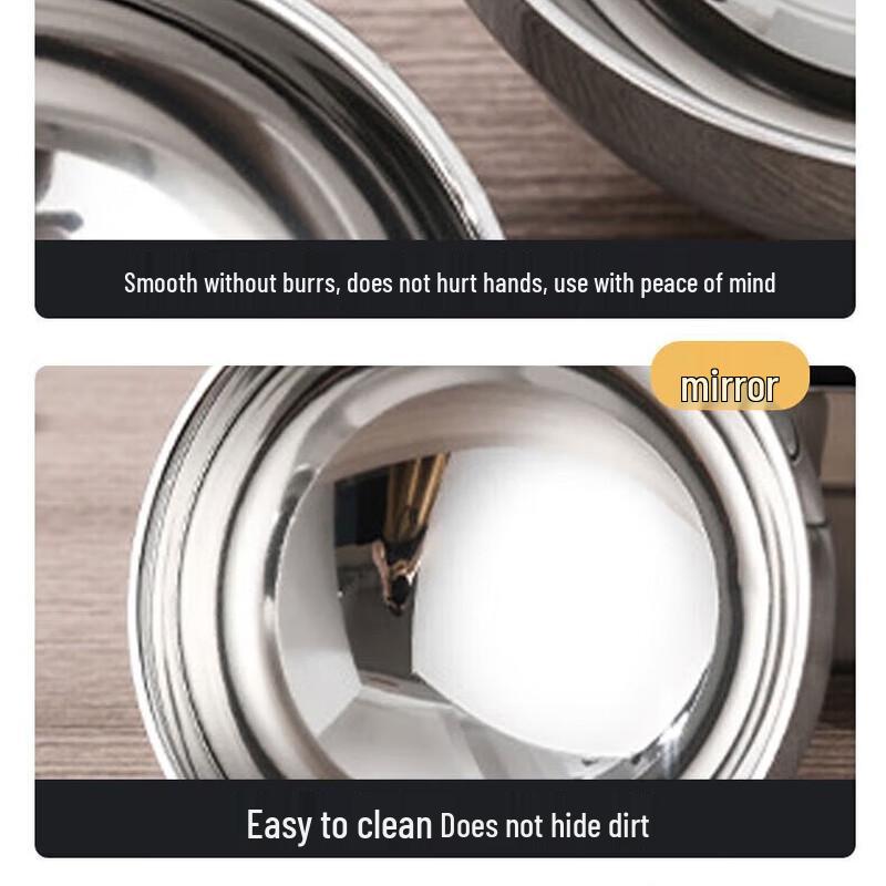 Huihuang 304 Stainless Steel Double-Layer Insulated Bowl