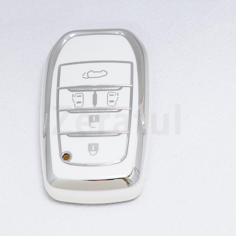 5 6 Buttons For Toyota Alphard Previa Voxy Noah Esquire Vellfire Harrier Tpu Car Key Cover Case Remote Shell Fob Holder Keychain