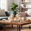 Kawaii Animal Ornaments Cartoon Animal Figurine Resin Material Cat Figurine  Desktop Decoration