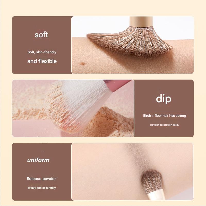 GECOMO Professional Makeup Brush Set Full Collection For Eyeshadow Eyeliner Blush Contour Highlight And Nose Shading