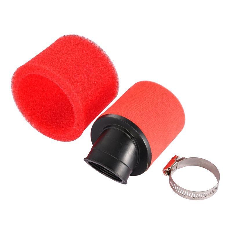 Durable-Red Foam Sponge Air Filter 45Mm Cleaner For Moped Scooter Dirt Pit Bike Motorcycle ATV