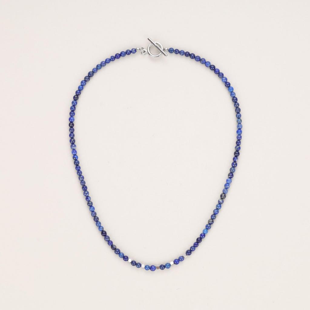 Lapis Lazuli December Birthstone Mantel Necklace for Men and Women [GAVU]
