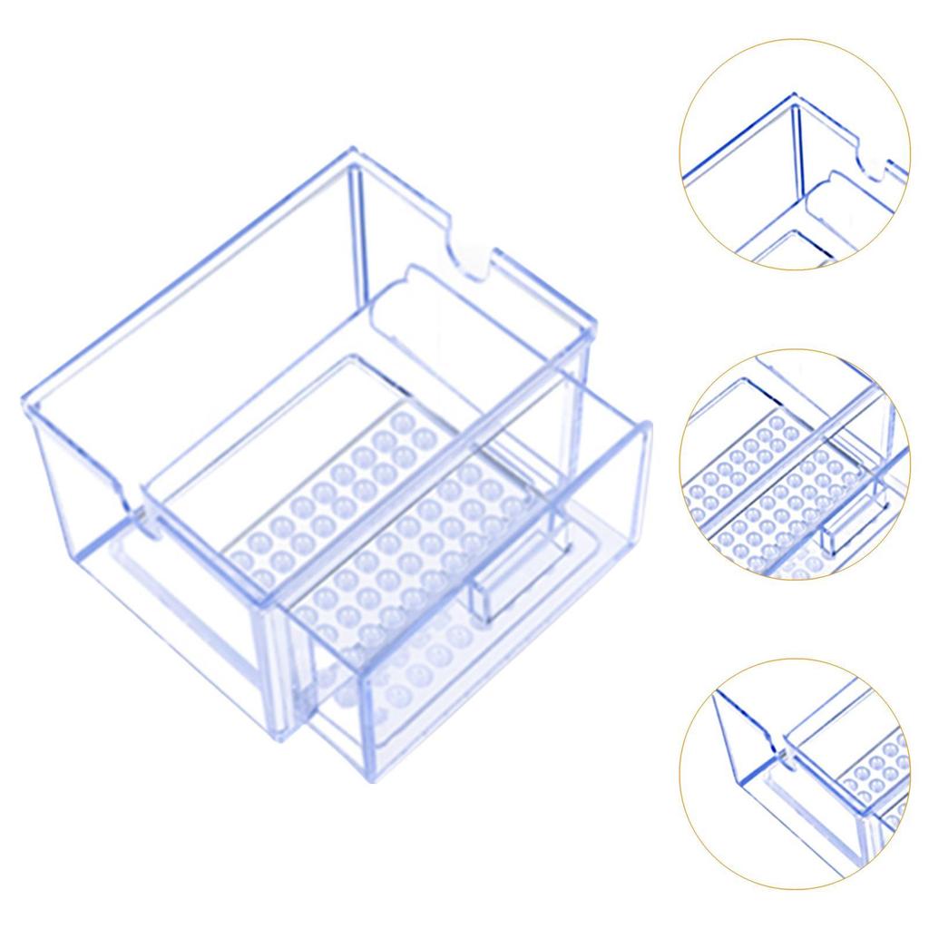 Aquarium Filter Fish Tank Accessory Efficient Hang On Small Easy Installation for Fresh and Salt Water Aquarium Overflow Box