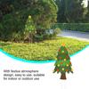 Christmas Yard Stakes with Tree Design Outdoor Lawn Sign for Garden Decoration Holiday Party Welcome Display Use