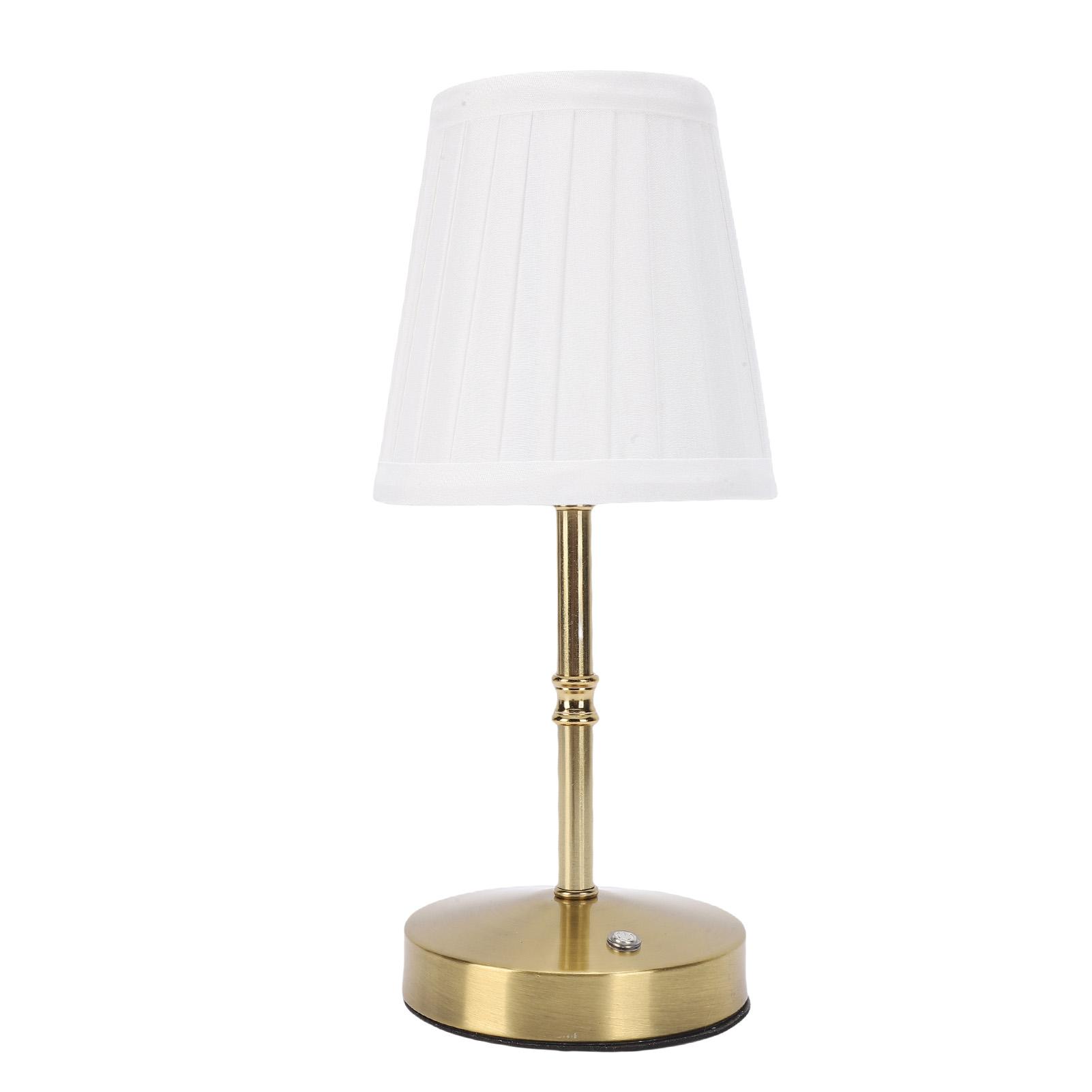 

Cordless LED Table Lamp USB Touch Control Dimmable Fabric Shade Table Lamp for Bedroom