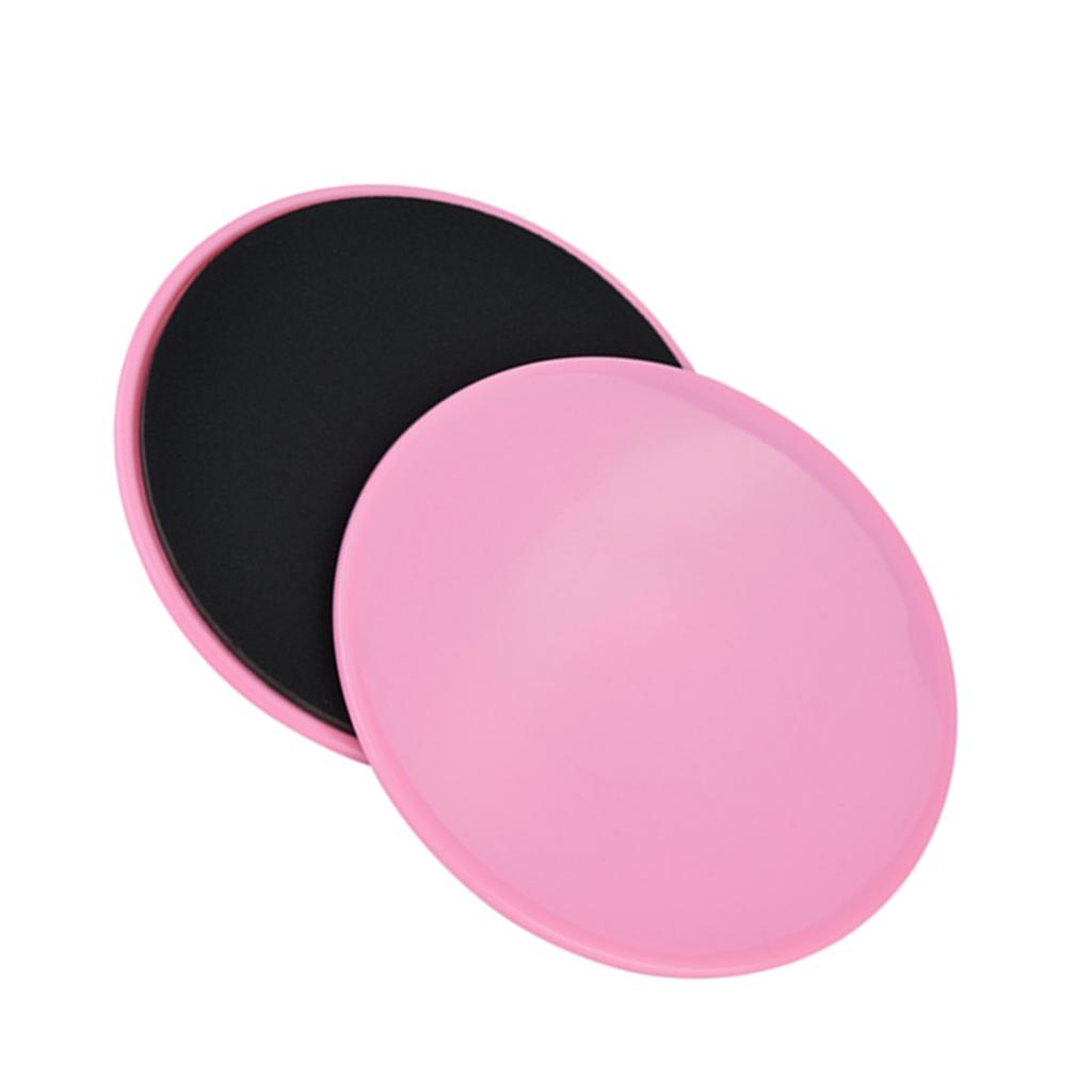 2KS Cvičební kluzné disky Fitness Core Slider Sport Cvičení celého těla (růžový)