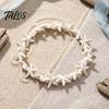 Lightweight Vacation Wrist Jewelry Summer Beach Bracelet, Bohemian Sea Shell Turtle Braided Handmade Woven Casual Daily Wear Accessory String