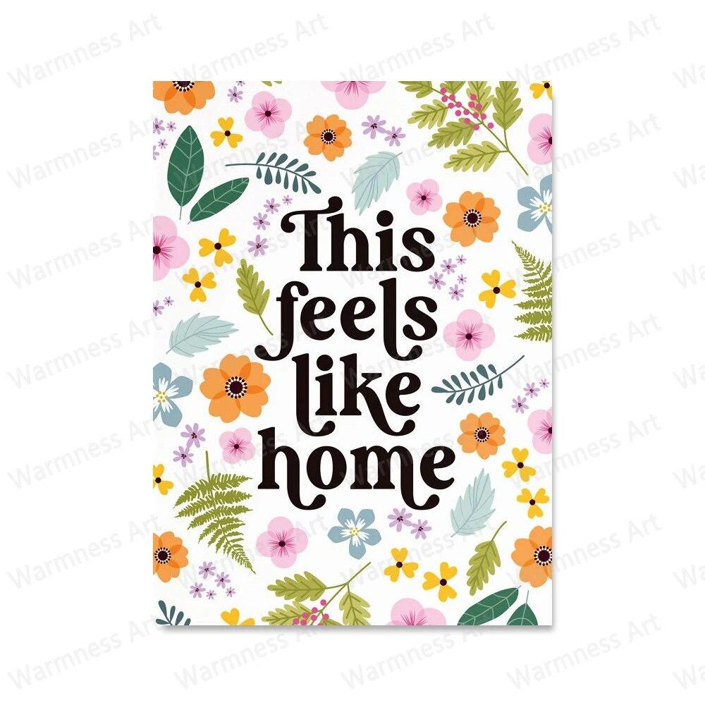 Text Quote Wall Art Canvas Painting Flower Floral Crown Botanical Zebra Posters and Prints Cowboy Boot Bunch Pictures Home Decor No Frame