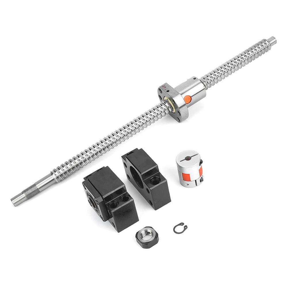 360mm Ball Screw +Nut  BK BF12 Bracket Base 6.35*10mm Coupler Set