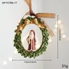 Resin Santa Rocking Horse Animal Christmas Ornaments Shaped Hanging Pendants for Tree Holiday Decor